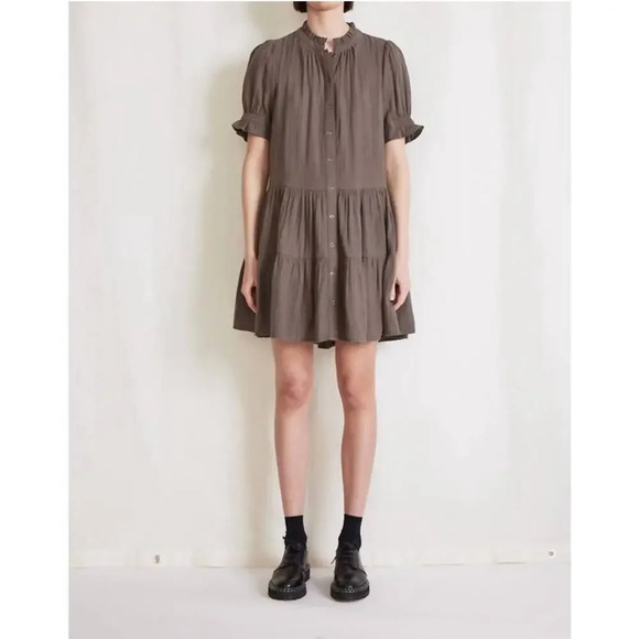 APIECE APART Las Alturas Mini Dress in Morel Brown size Small - Picture 11 of 11